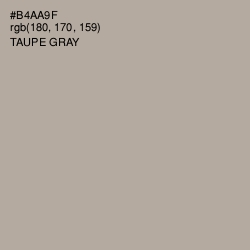 #B4AA9F - Taupe Gray Color Image